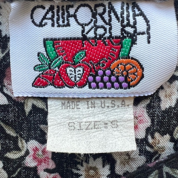 Vintage Y2K Floral Wrap Skirt Black Pin - Picture 5 of 11